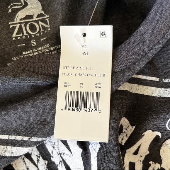 Johnny Cash charcoal heather grey short sleeve band tee size small - Picture 5 of 6